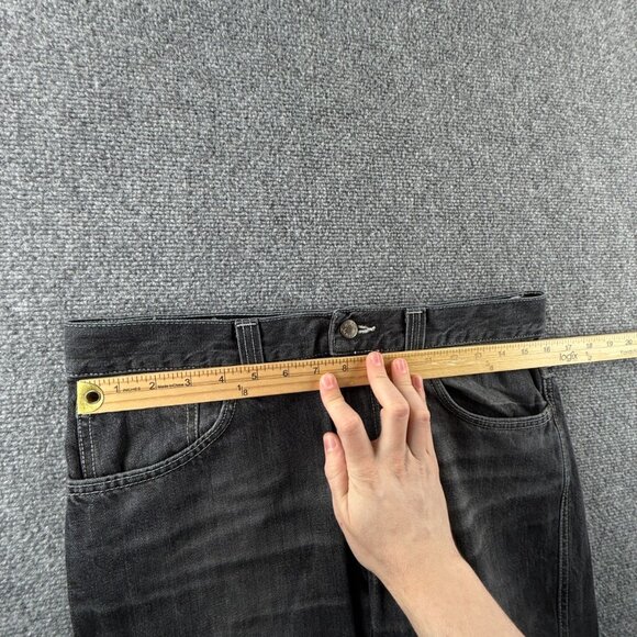 Nudie Jeans Men Denim Jeans Low Slim Jim Used Black Cotton J676 Adult ACTL 32X33 - Picture 16 of 16